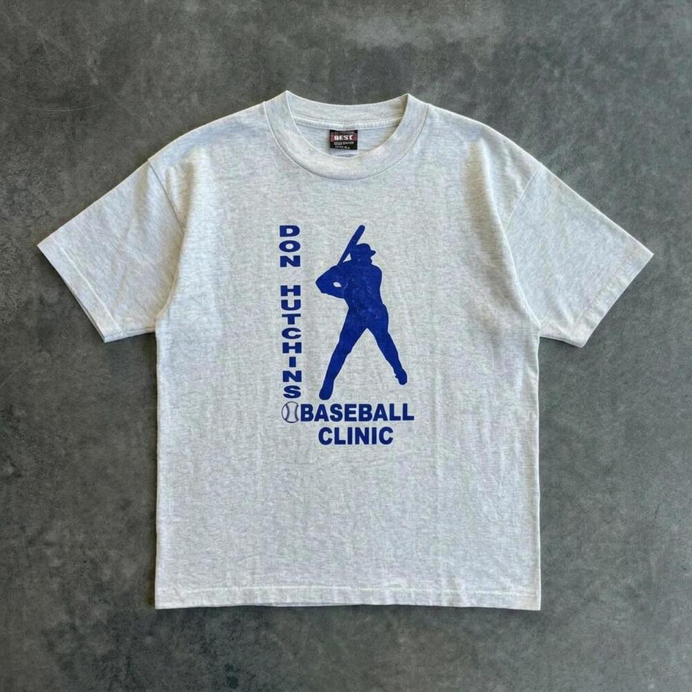 Vintage 80s Don Hutchins Baseball Clinic T-Shirt Made in USA